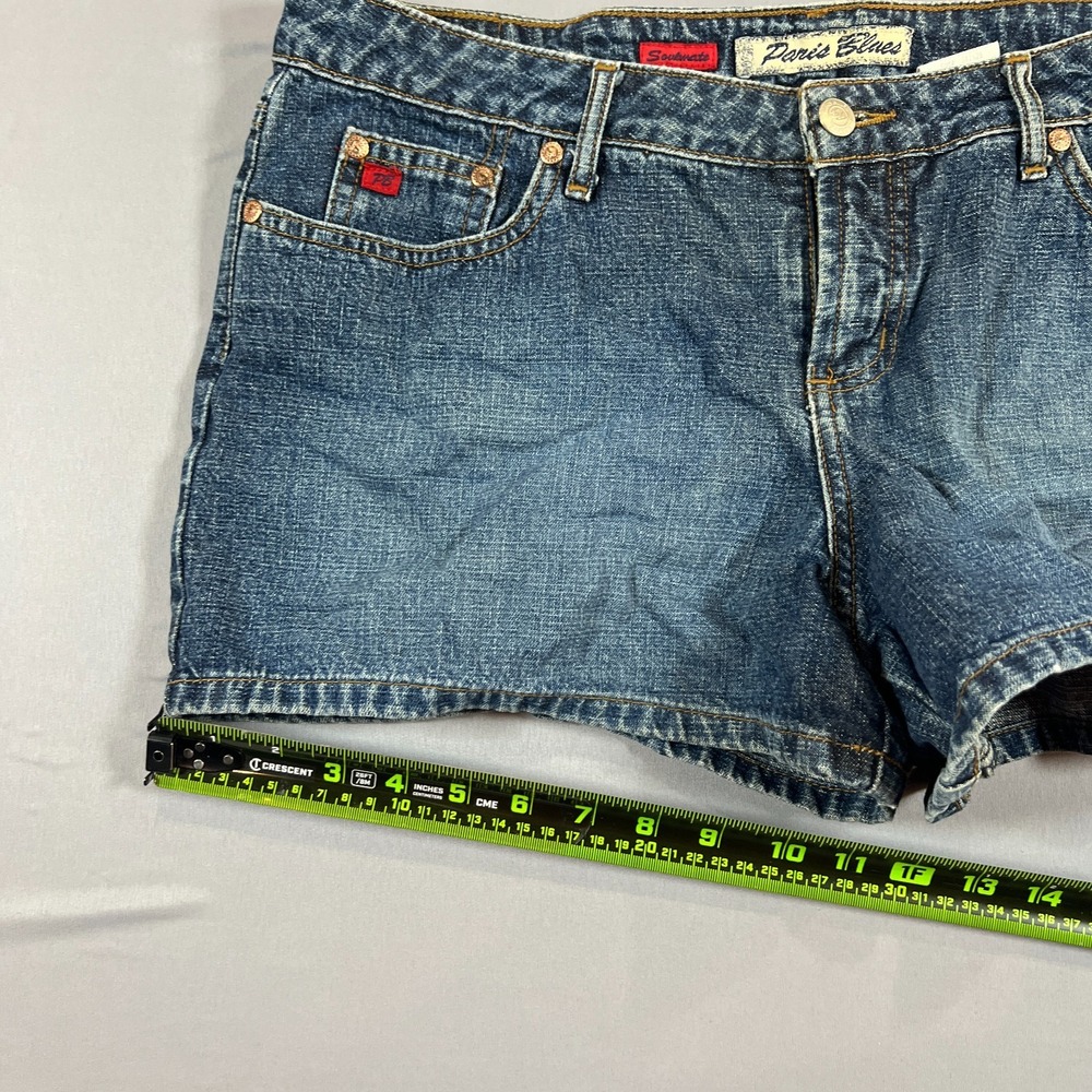 Paris Blues Soulmate Denim Shorts Juniors 13 Blue Cotton Medium Wash Zip Fly Y2k